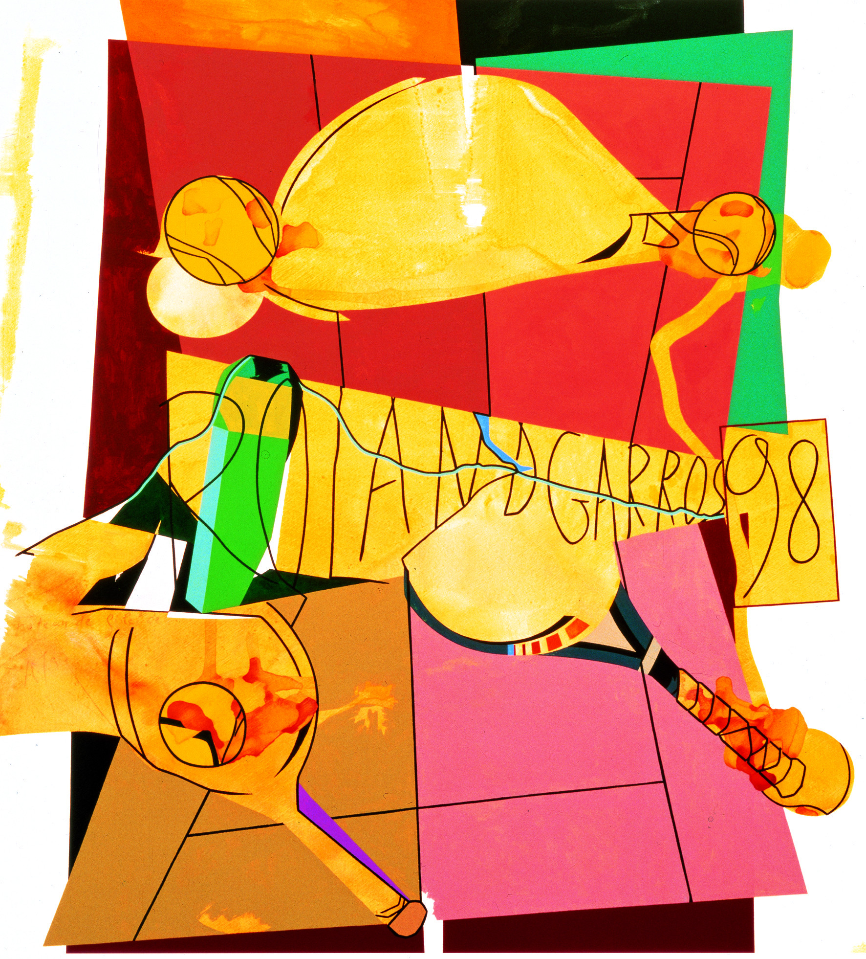 Poster for Hervé Télémaque 1998